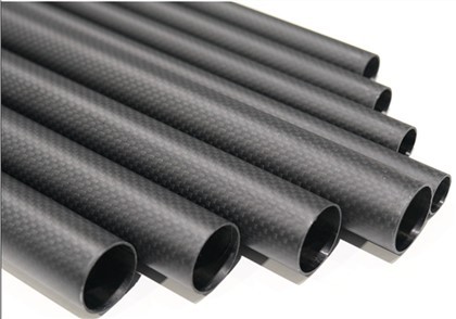 Tubo in fibra di carbonio da 10 mm con finitura opaca